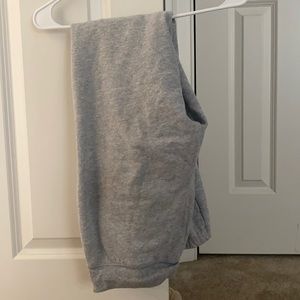 Gray sweatpants
